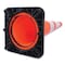 Tatco Traffic Cone, 10.75 x 10.75 x 28, Orange/Silver/Black 35500 - alternate 2